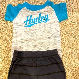Hurley shirt/short Set